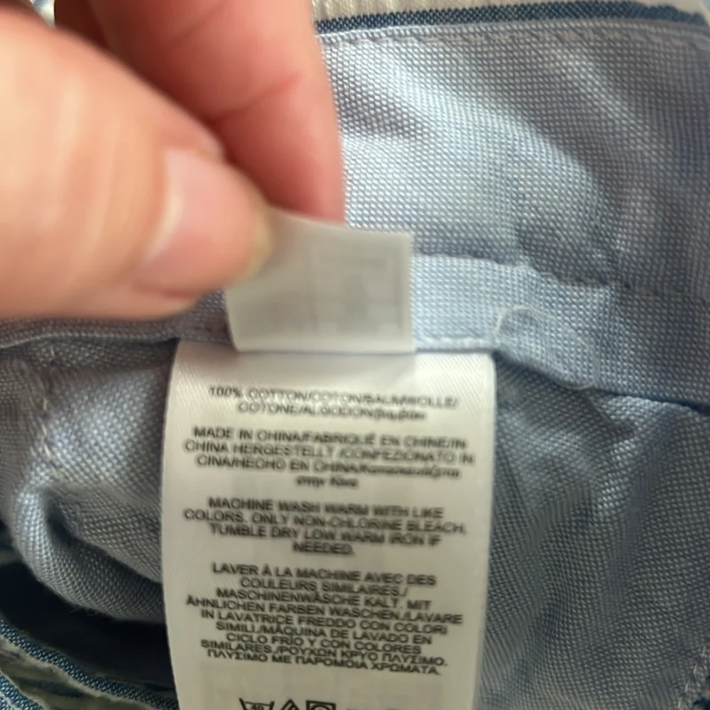 Brooks Brothers Shorts Seersucker Blue Striped Men's 32 Country Club Preppy